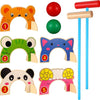 Toddmomy-Juego de croquet de madera