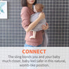 Vlokup-Portabebés de lino extra suave para recién nacidos, bebés, niños pequeños y niños, gris claro