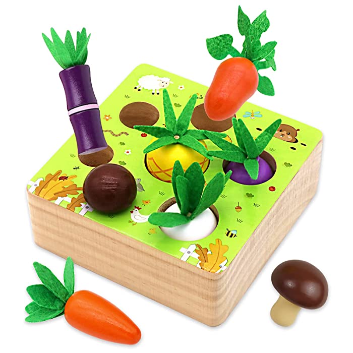 Doyolta- Juguete Montessori de juego de cosecha de granja de madera