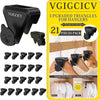VGIGCICV-Ganchos triangulares para ahorrar espacio para perchas de ropa resistentes