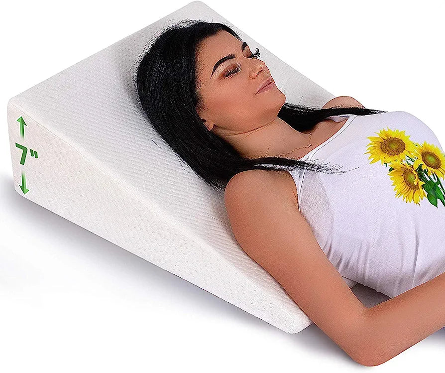 Abco Tech - Almohada de cuña para dormir - Parte superior de espuma viscoelástica