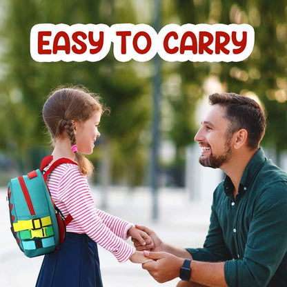 Busy Board - Mochila infantil Montessori, dinosaurio