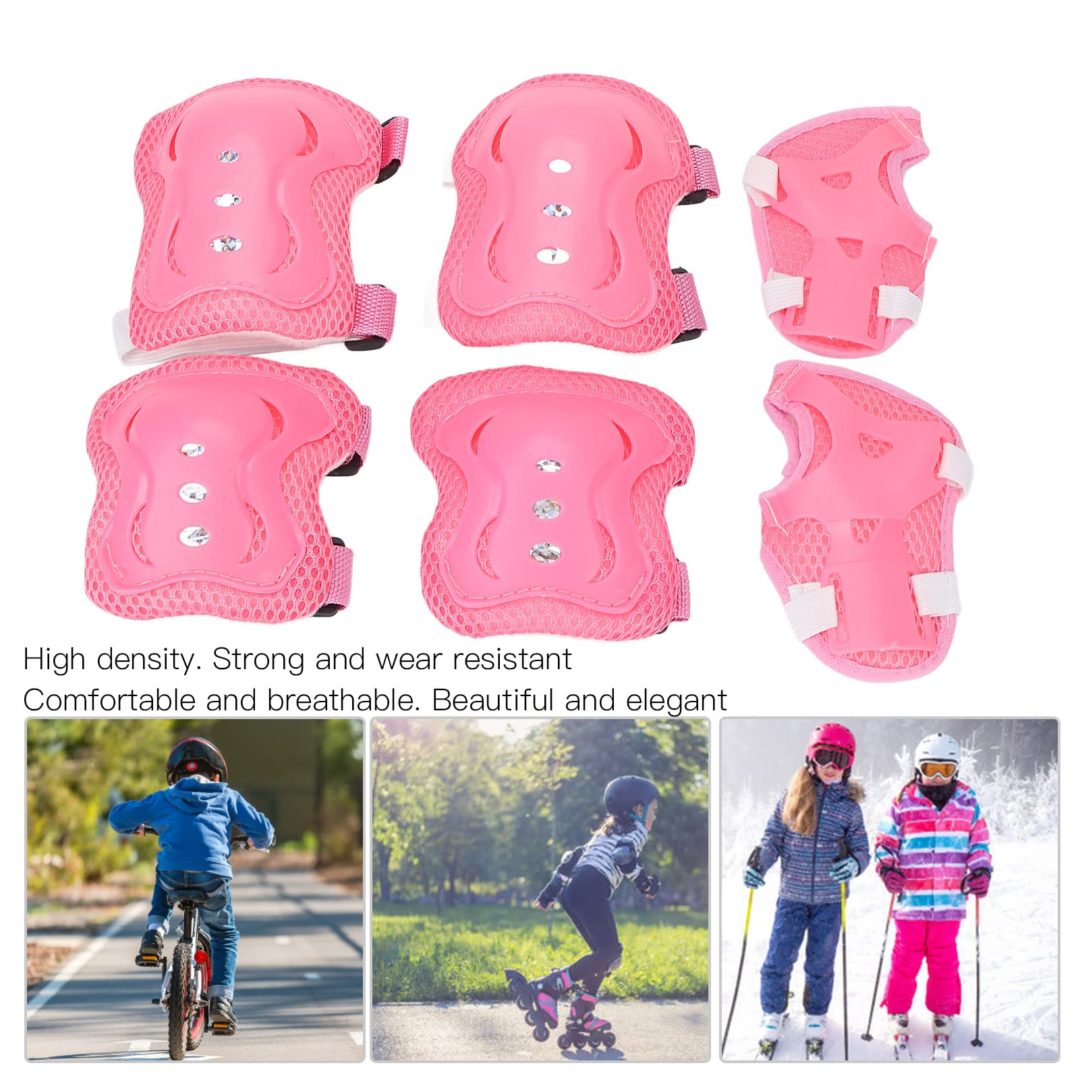 Rodilleras para niños y ciclismo: juego de rodilleras y coderas para niños,  juego de equipo de protección para niños con guantes de bicicleta