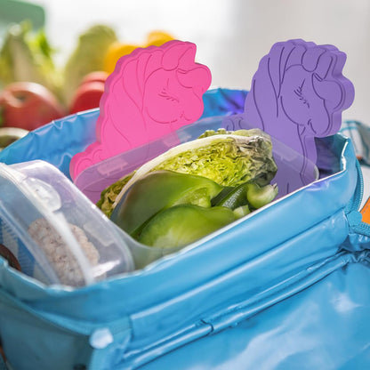 HiYZ Bolsas de hielo de unicornio para loncheras - Paquetes fríos reutilizables, 3 uds