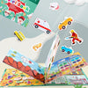 Libros adhesivos reutilizables para viajes, libro ocupado para preescolar Montessori