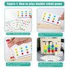 Juguetes Montessori de Madera Puzzles de Color Tablero con Tarjetas de Patrón y Disco