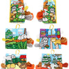 Jollybaby-Libro de actividades de tela con tela arrugada, colas de felpa