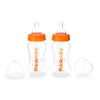 Thinkbaby All In One Botella, Naranja/Transparente