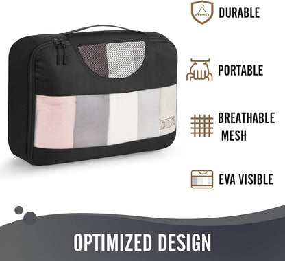 Veken - Juego de 6 cubos de embalaje para maletas