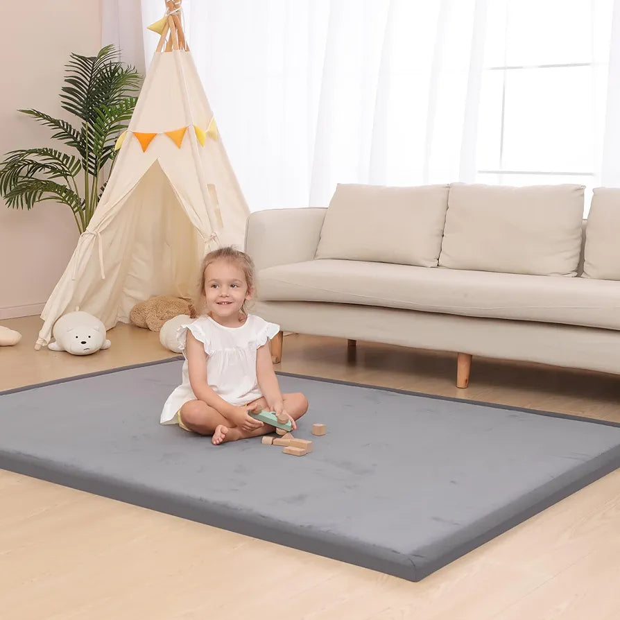 HulooSleep-Tapete de juego para bebé para suelo,79x59pulgadas