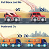 Fun toys- Camión transportador 7 en 1 y auto de tracción