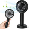Ventilador de mano recargable, negro