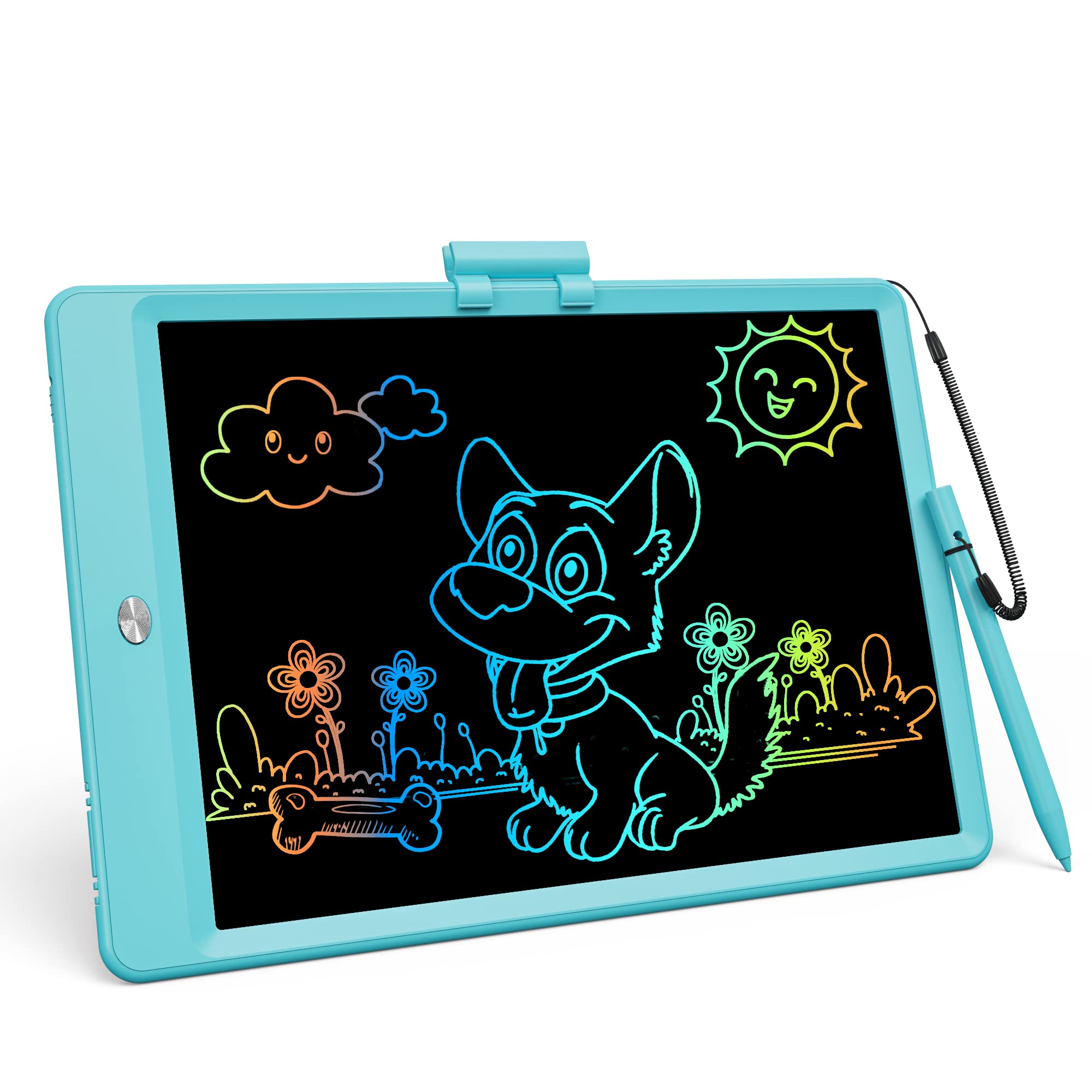 Tablet para dibujar y escribir con pantalla LCD colorida de 10 pulgadas, turquesa