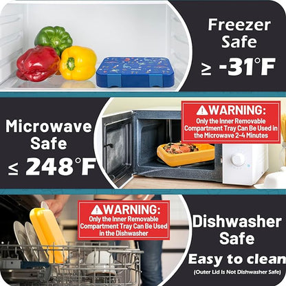 CherylBento Box para niños 32 oz, videojuegos