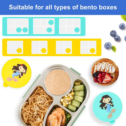 6 recipientes para salsa de ensalada para niños