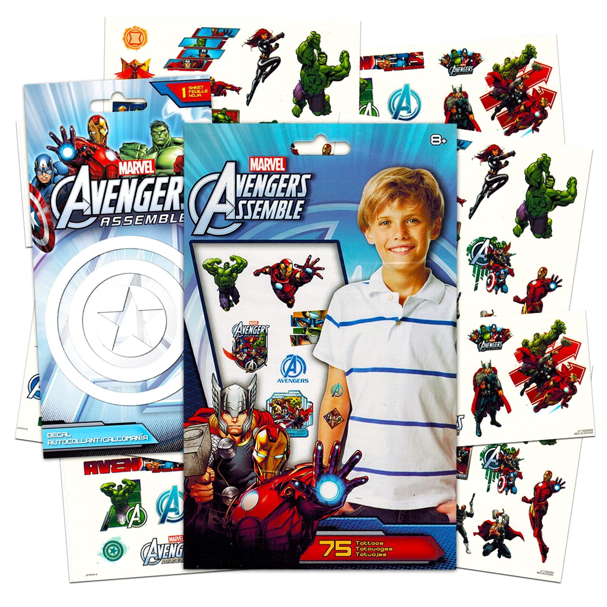 Avengers Marvel Tattoos - 75 Assorted Infinity War Temporary