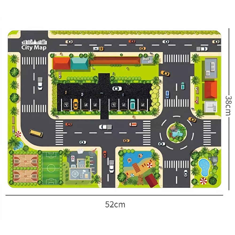 Tuosiqi- Juego de volante con efecto de sonido de pista de coche de ciudad "Urban Rail Transit" con 4 coches