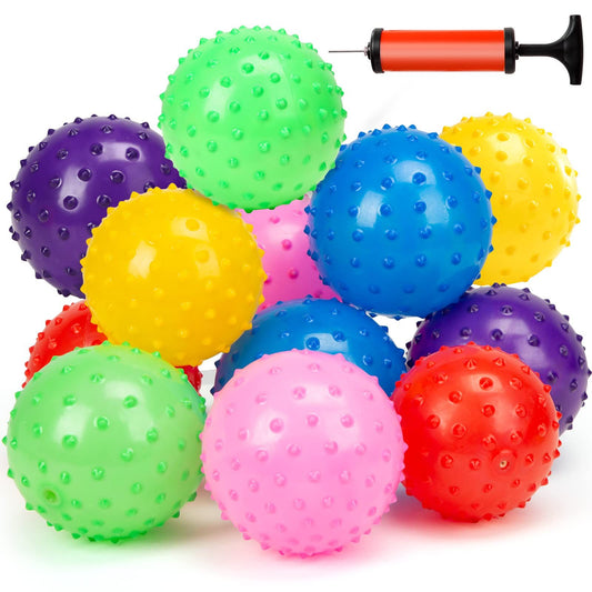 12 pelotas para niños de colores