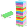 Juego de mesa de bloques de madera para niños, 48 piezas