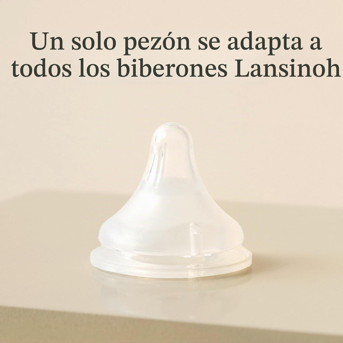 Lansinoh NaturalWave - Tetinas para biberón de bebé, flujo lento, talla S, 1+ mes, 4 unidades