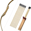 Juego de arco y flecha de madera, hecho a mano para niños de 32 pulgadas