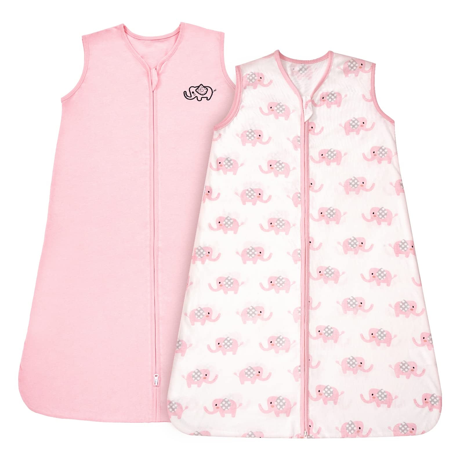 TILLYOU Saco de dormir – Juego de 2 mantas de algodón para bebé, 6-12 meses