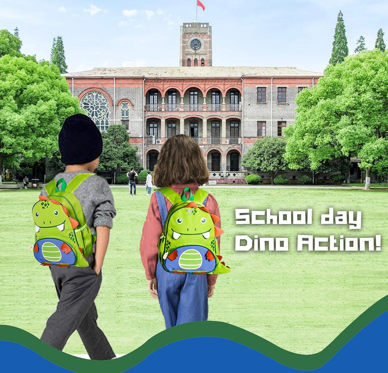 CLOVERCAT Mochila de dinosaurio