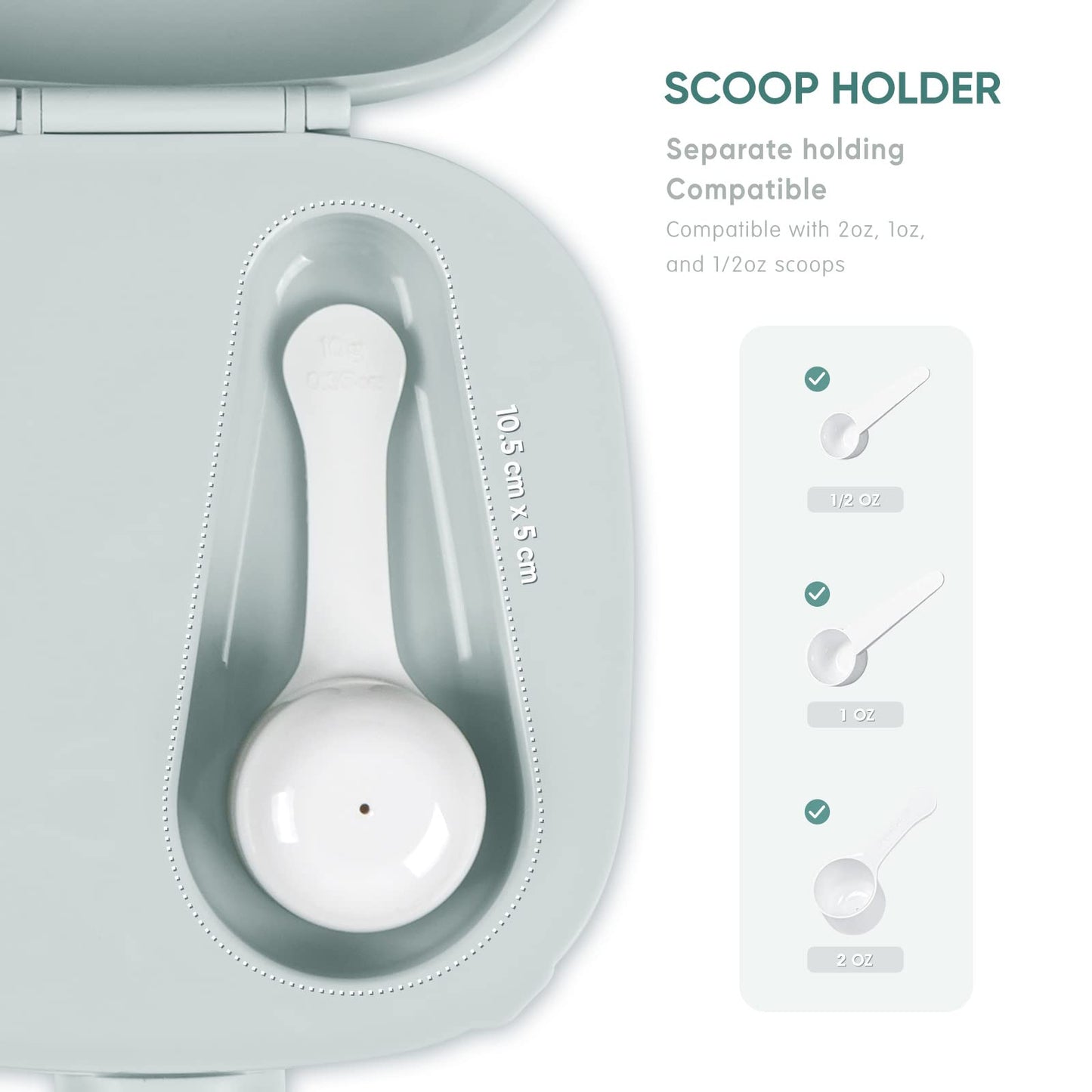 Termichy Envase dispensador de fórmula de leche en polvo