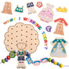 Woodenland Wooden Lacing Beads Juguetes para niños pequeños