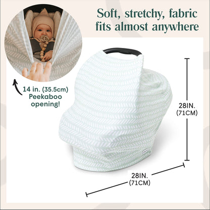Simka Rose - Cubierta de lactancia transpirable y funda de asiento de automóvil