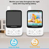 HelloBaby Monitor con batería de 29 horas de duración y pantalla IPS de 4 pulgadas, sin WiFi, monitor de video para bebé con cámara y audio