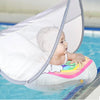 Flotador de piscina para bebés con toldo unicornio, 3-36 meses