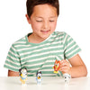 Bluey and Friends - Paquete de 4 figuras posables de 2.5-3 pulgadas