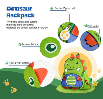 CLOVERCAT Mochila de dinosaurio