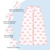 TILLYOU Saco de dormir – Juego de 2 mantas de algodón para bebé, 6-12 meses