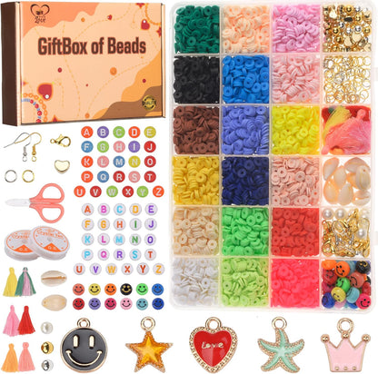 Wrap of Love - Juego de 5000 cuentas heishi para hacer pulseras