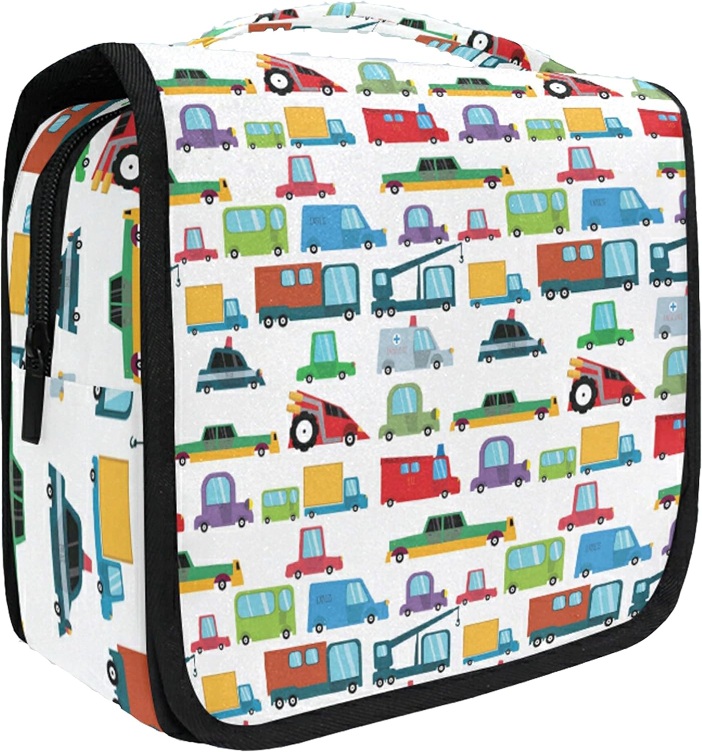 Senya- Kit de neceser de viaje colgante, diseño autos