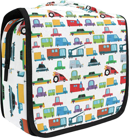 Senya- Kit de neceser de viaje colgante, diseño autos