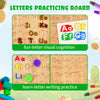 Tablero de rastreo del alfabeto de madera LearnToy Montessori