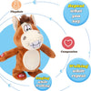 Hopearl Juguete animado de burro interactivo que habla y repite