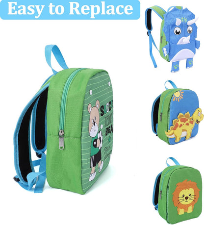 Clearlove- Mochila para niños con caras de múltiples formas