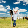 HollyHOME- Caballo de palo con ruedas de madera y sonidos