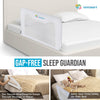 Totcraft- Barandilla de seguridad para cama para niños pequeños 19x35 pulgadas, blanca