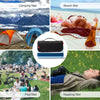CAMEL CROWN- Manta de picnic al aire libre de forro polar grande, impermeable,