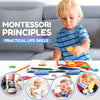 QUIET BOOK Para niños, libro interactivo de fieltro – Montessori para niños pequeños