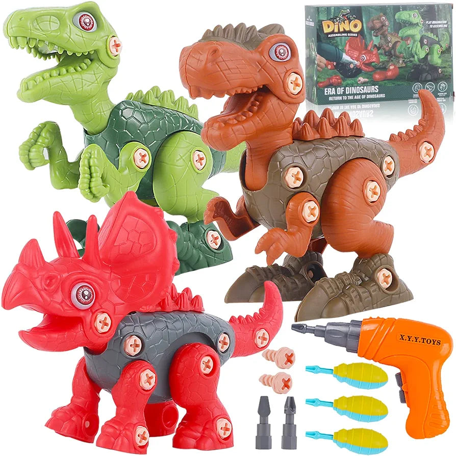 Teuvo-Juguetes de dinosaurio desmontables para niños