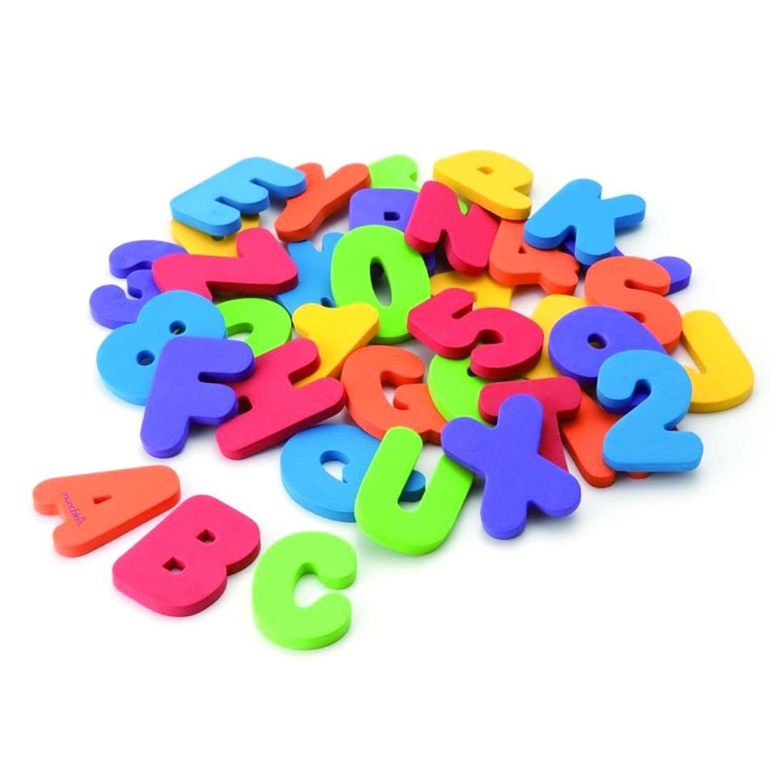 36 Letras y numeros para el baño Munchkin