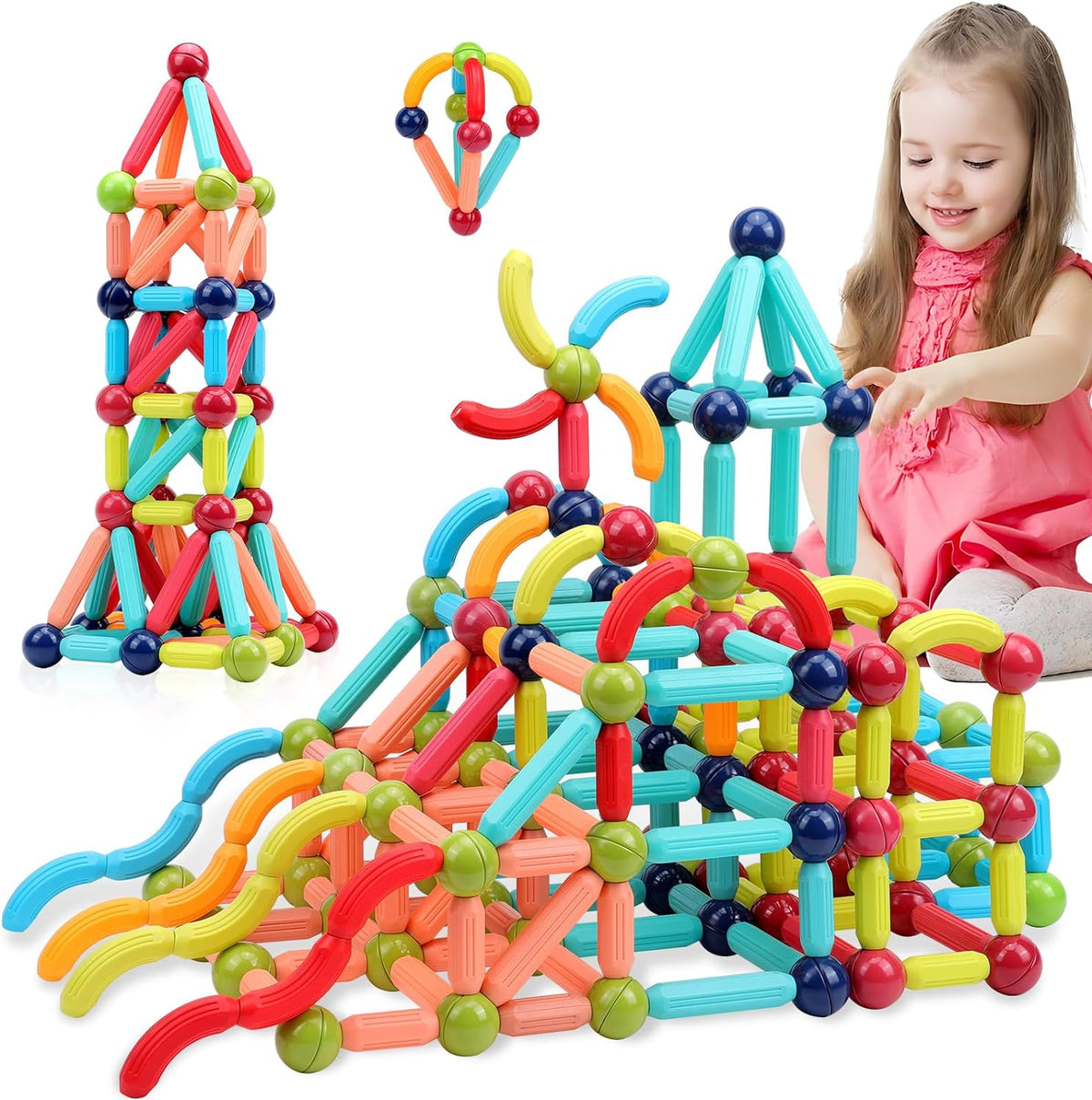 Bloques De Construcción Magnéticos Juego Para Niños | Cuotas sin interés Bloques De Construcción Magnéticos Juego Para Niños | Cuotas sin interés
