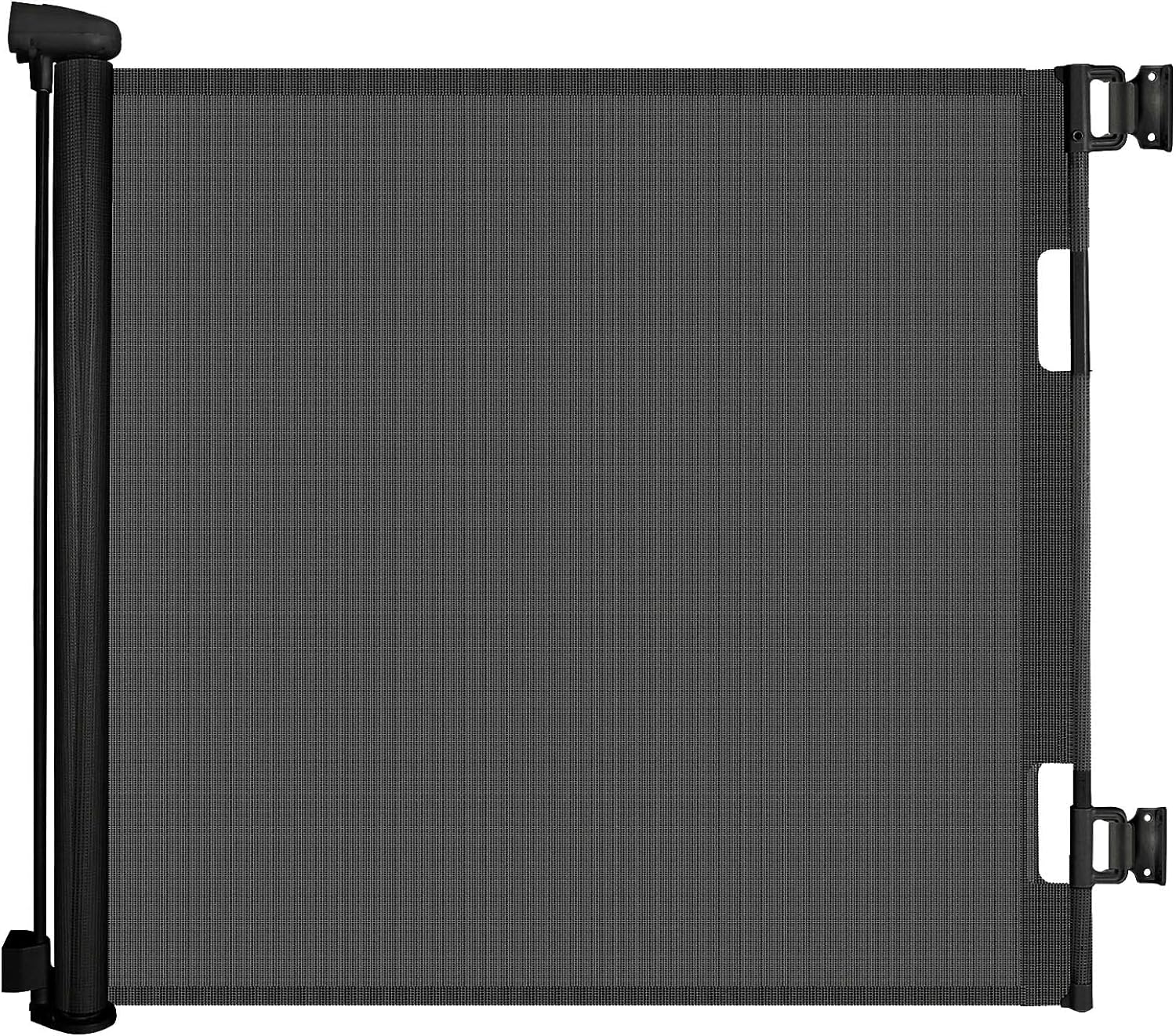 Stcockis-Puerta retráctil para bebés de 55 pulgadas de ancho x 34 pulgadas de alto, para interiores y exteriores, negro
