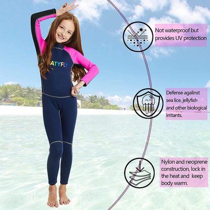 Traje de baño completo para niña talla M